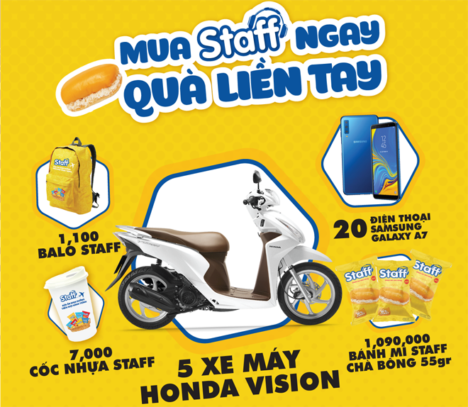 Khuyến mại Hot: MUA STAFF NGAY - QUÀ LIỀN TAY - Bánh Mì Staff