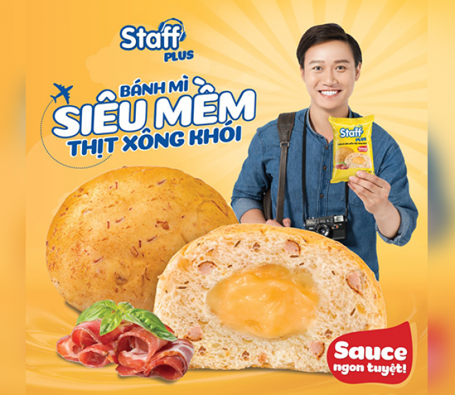 Có gì đặc biệt trong Staff Plus - Bánh mì siêu mềm thịt xông khói? - Bánh Mì Staff